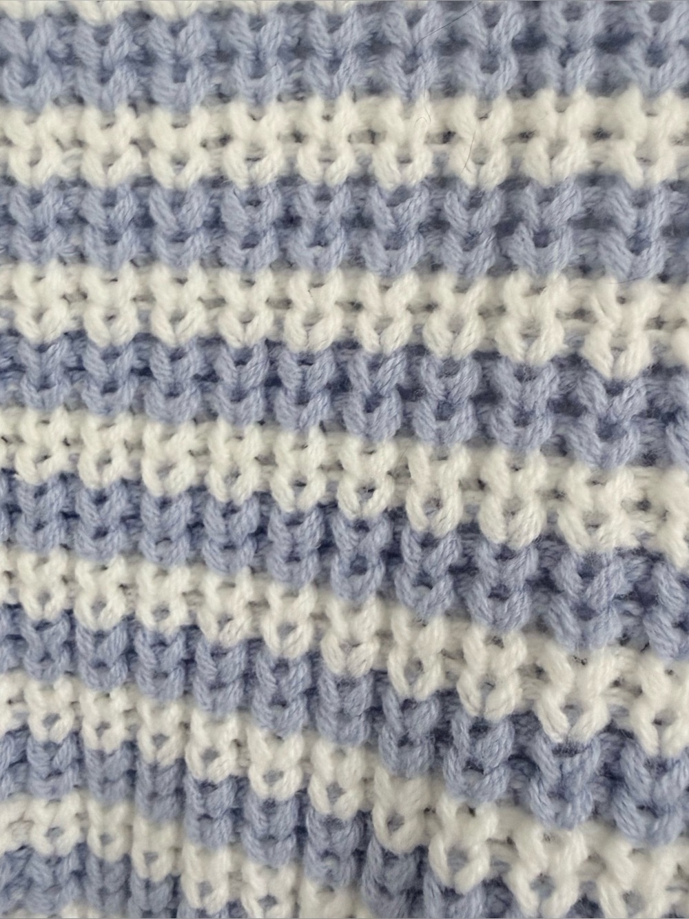 Jessica Simpson Blue and White Striped Knit Quarter-Zip Sweater Coastal XS NWT - Picture 5 of 9